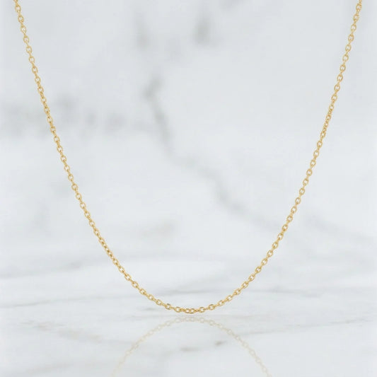 Cadena Aro Seguido 1.1g / 18 in / 0.3mm Oro Amarillo 18K