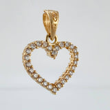 Dije Silueta Corazón Doble Faz 1.4gr / 3/4 in / Oro Amarillo 18K © Dije Silueta Corazón Doble Faz 1.4gr / 3/4 in / Oro Amarillo 18K ©