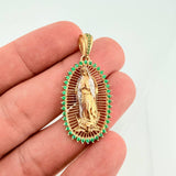 Dije Virgen Guadalupe Filigrana 6.5gr / 1 3/4 in / Dos Oros Amarillo Blanco 18K © Dije Virgen Guadalupe Filigrana 6.5gr / 1 3/4 in / Dos Oros Amarillo Blanco 18K ©