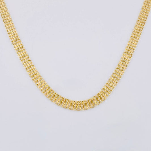 Cadena China 4.6 g / 17 3/4 in / 3.7 mm Oro Amarillo 18K