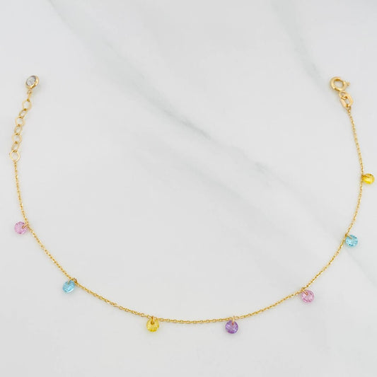 Adjustable Bracelet Classic Link 1.25 g / 7 3/4 in - 6 3/4 in / 0.55 mm Yellow Gold 18K