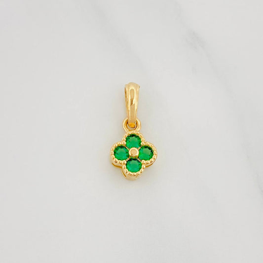 Dije Trebol 0.95 g / 3/4 in Oro Amarillo 18K