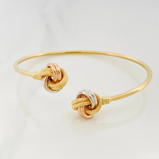 Bracelet Hoop Knot 4.7 g / 7 1/4 in / 2.16 mm Three Golds 18K