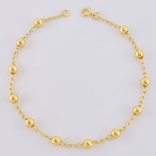 Bracelet Military Type 1.75 g / 7 1/4 in / 3 mm Yellow Gold 18K