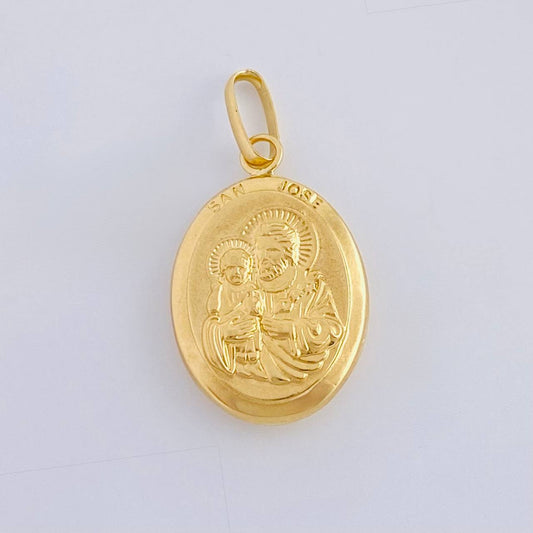 Dije San José Mate 1.25 g / 1 in Oro Amarillo 18K