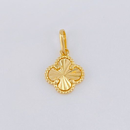 Dije Trebol Dorado 0.75gr / 3/4 in / Oro Amarillo Nac.Esp. 18K *