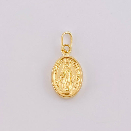 Dije Virgen Milagrosa 0.45gr / 3/4 in / Oro Amarillo 18K ©