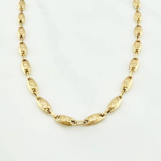 Cadena Rustico Corona 11.45 g / 24 in / 4.38 mm Oro Amarillo 18K