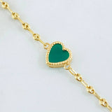 GC Chain Green Heart 10.65gr / 19 3/4 in / 18K Gold GC Chain Green Heart 10.65gr / 19 3/4 in / 18K Gold