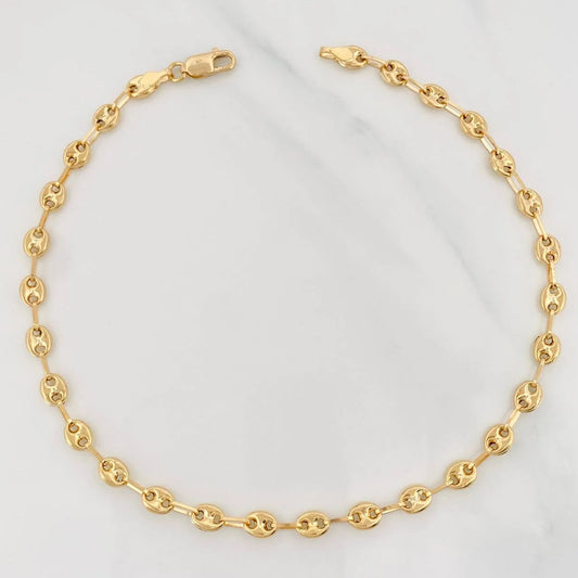 Tobillera GC 4.4g / 10 3/4 in / 4.5mm Oro Amarillo 18K