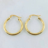 Hoop Earrings Jass 1.8gr / 1in / 18K Gold Hoop Earrings Jass 1.8gr / 1in / 18K Gold