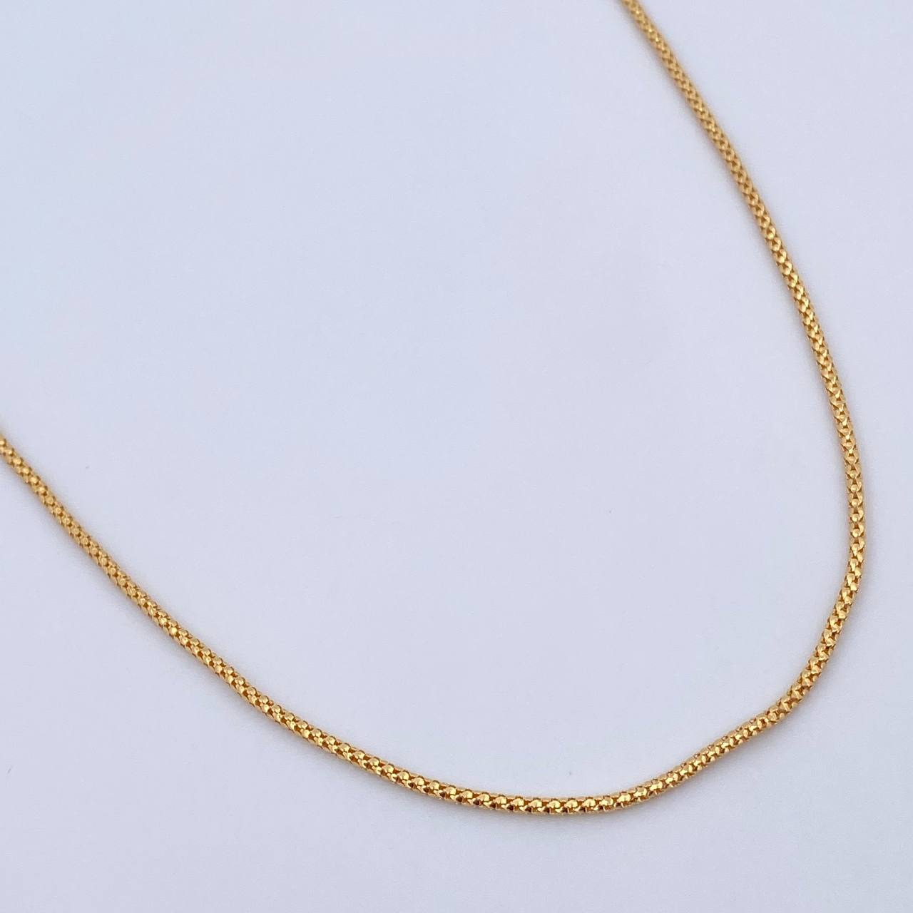 Never Say Never - Cadena De Oro Amarillo 18k, 5 Mm Ancho X 60 Cm Largo, Cierre Mosquetón, 13.80 Gr