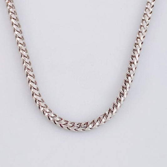 Franco Chain 15.15 g / 23 3/4 in / 1.9 mm 18K White Gold