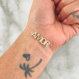 Charm Love 1.75gr / 2.9cm / White Zircons 18K Yellow Gold Charm Love 1.75gr / 2.9cm / White Zircons 18K Yellow Gold