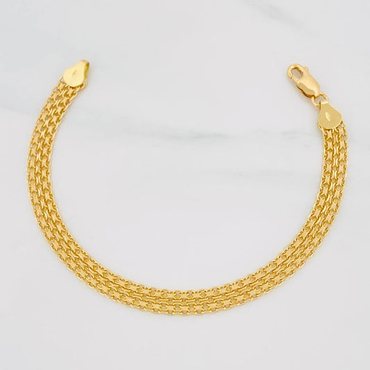 Pulso Chino 8.2g / 7 1/2 in / 6.13mm Oro Amarillo 18K