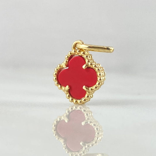 Dije Trebol 1.3gr / 1.7cm / Nac.Esp. Oro 18K