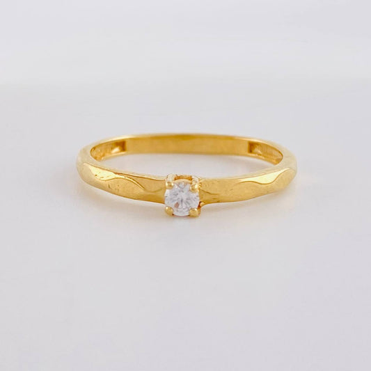 Anillo Solitario 1.85g / T7 3/4 Oro Amarillo 18K