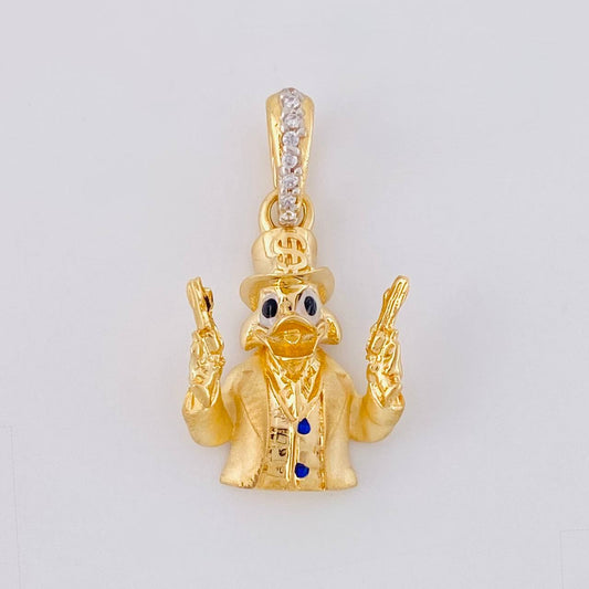 Pendant Duck Guns 2.4g / 1 in 18K Yellow Gold
