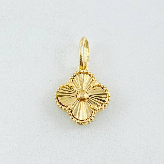 Dije Trebol Dorado 2gr / 3/4 in / Oro Amarillo Nac.Esp. 18K *