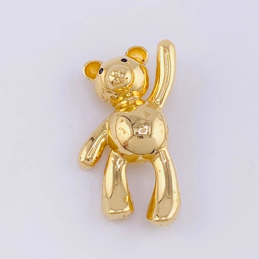 Pendant Bear with Raised Paw 4.75g / 1 in 18K Yellow Gold