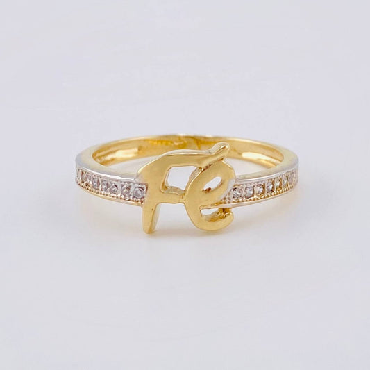 Anillo Fé 2.35 g / T6 1/4 Oro Amarillo 18K