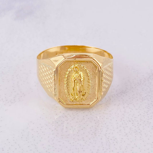 Anillo Virgen de Guadalupe 3g / T6 1/2 Oro Amarillo 18K