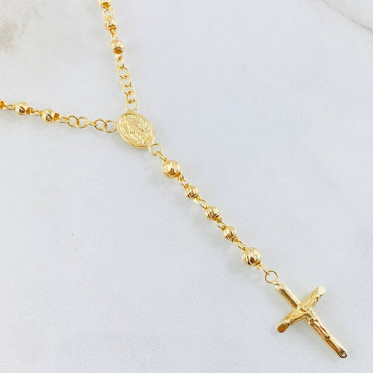Rosario Virgen Milagrosa 10.65gr / 19 3/4 in / Oro Amarillo 18K