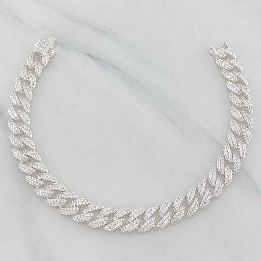 Cuban Links Bracelet 19.4g / 8 1/4 in / 8mm Silver 925