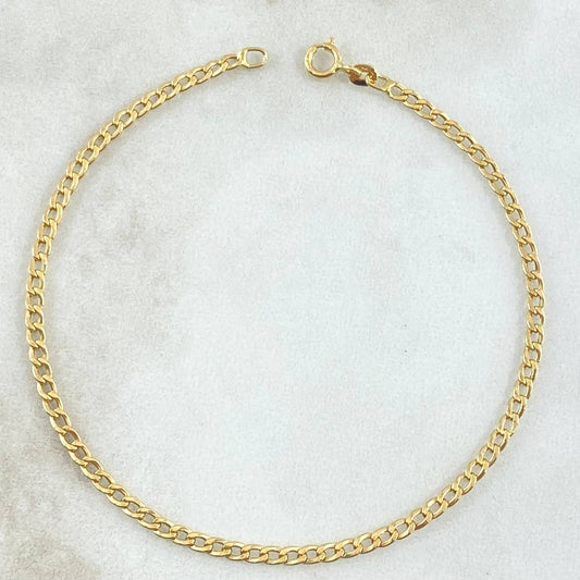 Pulso Cubano 0.95gr / 19cm / Oro Amarillo +1 18K