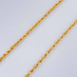 Set Cadena y Dije Lazo+ San Benito 1.25gr / 15 3/4 in / 1.2mm Oro Amarillo 18K $ Set Cadena y Dije Lazo+ San Benito 1.25gr / 15 3/4 in / 1.2mm Oro Amarillo 18K $
