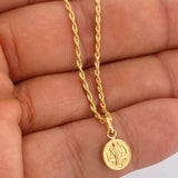 Set Cadena y Dije Lazo+ San Benito 1.25gr / 15 3/4 in / 1.2mm Oro Amarillo 18K $ Set Cadena y Dije Lazo+ San Benito 1.25gr / 15 3/4 in / 1.2mm Oro Amarillo 18K $