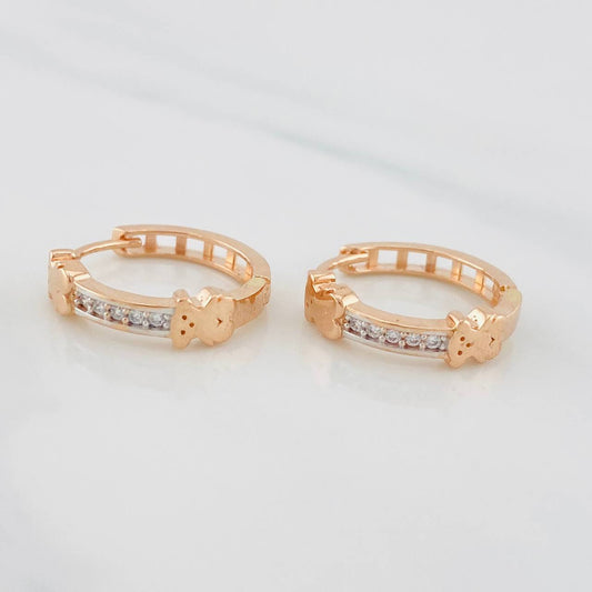 Candongas Ts 3.9g / 1/2 in Oro Rosa 18K