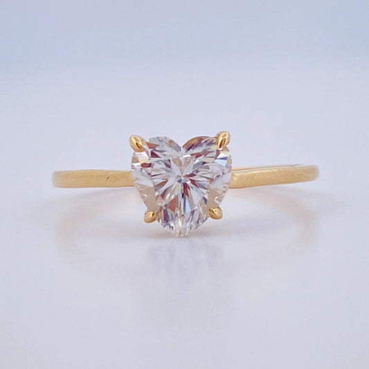 Anillo Corazon 1.45gr / T6 1/2 / Oro Amarillo 18K %