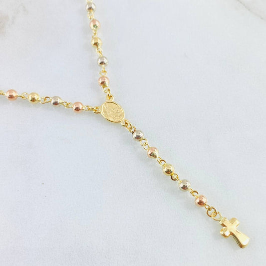 Miraculous Virgin Rosary 7.45gr / 17 3/4 in / Three 18K Golds