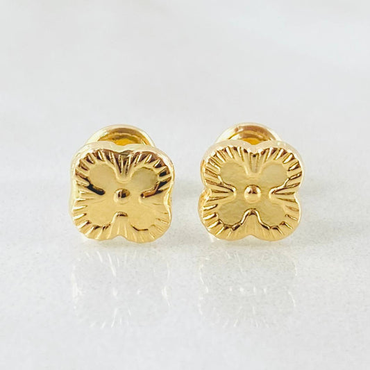 Topos Trebol 0.8gr / Oro Amarillo 18K ©