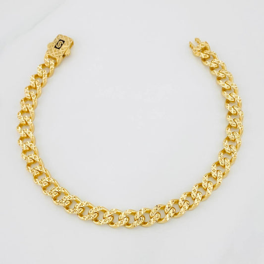 Pulso Cubano Infinito 7.85g / 7 in / 6.3mm Oro Amarillo 18K