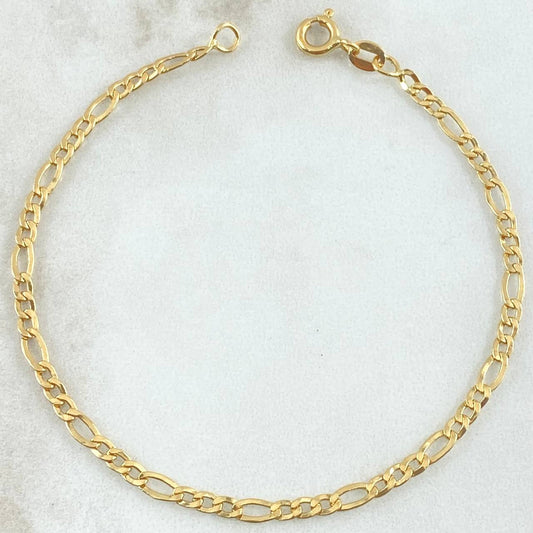 Pulso Figaro 1.75gr / 19cm / +1 Oro 18K