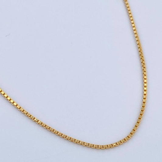 Cadena Veneciana 1.5gr / 40cm / +3 Oro 18K &