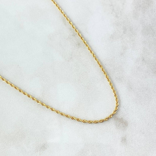 Cadena Lazo 1.55 g / 16 in / 1.6 mm Oro Amarillo 18K