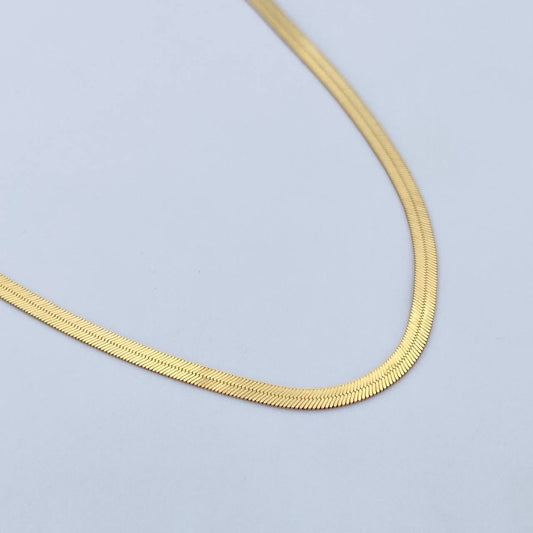 Cadena Espejo 4.8gr / 45.5cm / +3Oro 18K &