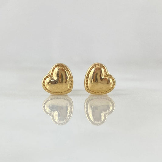 Topos Corazón 0.65gr / Oro Amarillo 18K *