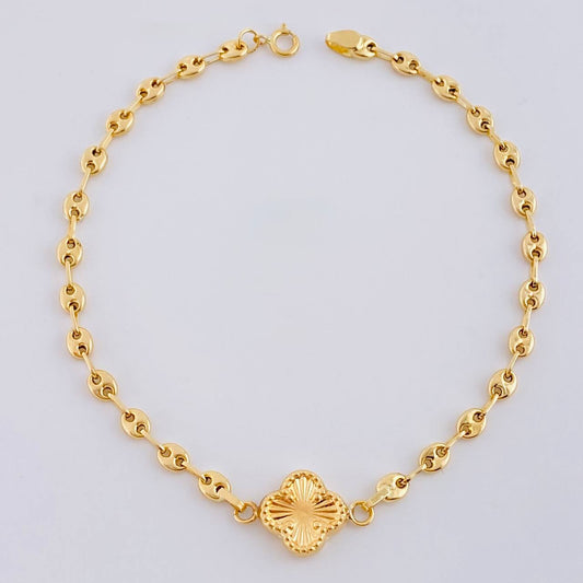 Pulso Gc Herraje Trebol 2.3 g / 6 3/4 in / 3.1 mm Oro Amarillo 18K