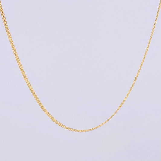 Cadena China 1.85gr / 17 3/4 in / 1.3mm Oro Amarillo +1 18K *