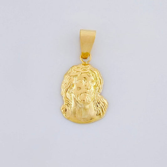 Dije Rostro Cristo 0.85g / 3/4 in Oro Amarillo 18K