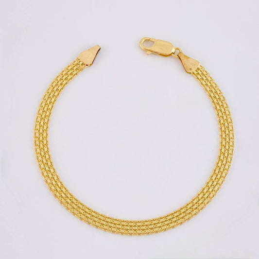 Pulso Chino 6.9g / 19.8cm / 5mm Oro Amarillo 18K