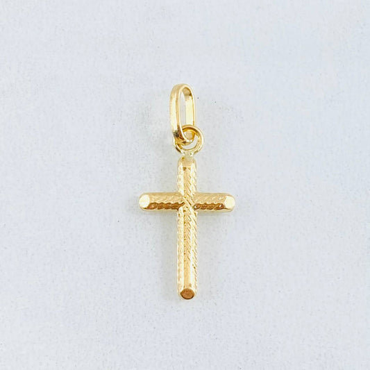 Dije Cruz 0.55gr / 1 in / Oro Amarillo 18K !