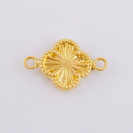 Herraje Trebol Dorado 0.6gr / 1/2 in / Oro Amarillo 18K ©