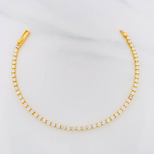 Pulso Tennis 4.75g / 6 1/2 in / 1.68mm Oro Amarillo 18K