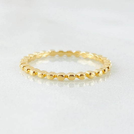 Anillo Esferas 1.25gr / T5 1/2 / Oro Amarillo 18K *