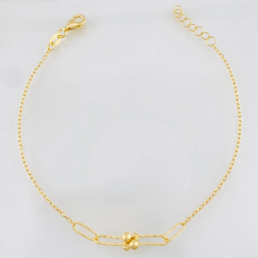 Pulso Modulable Aro Seguido Átamo 2.3g / 7 1/2 in - 8 1/4 in / 1.2mm Oro Amarillo 18K